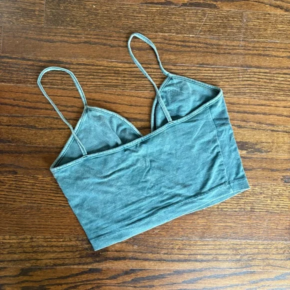 CAD Cropped Faded Teal Tank Top Large - Picture 2 of 4